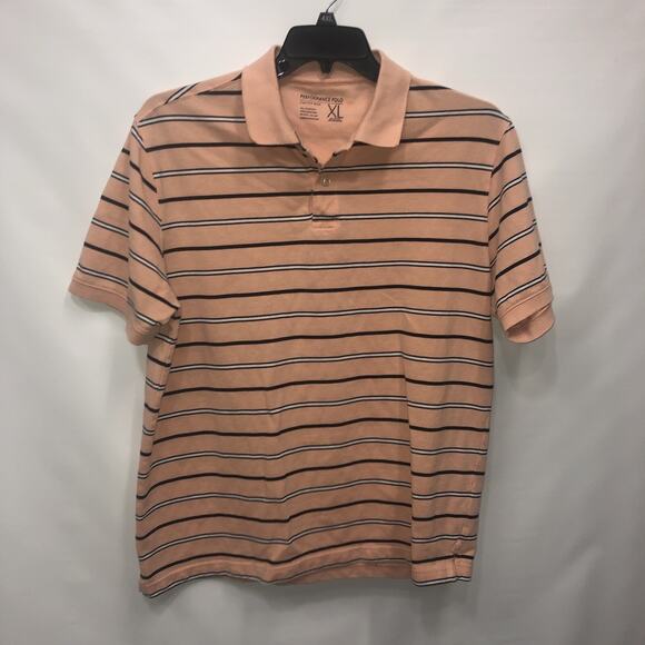 Cactus Man Cotton Blend XL Short Sleeve Striped Polo - Picture 1 of 7